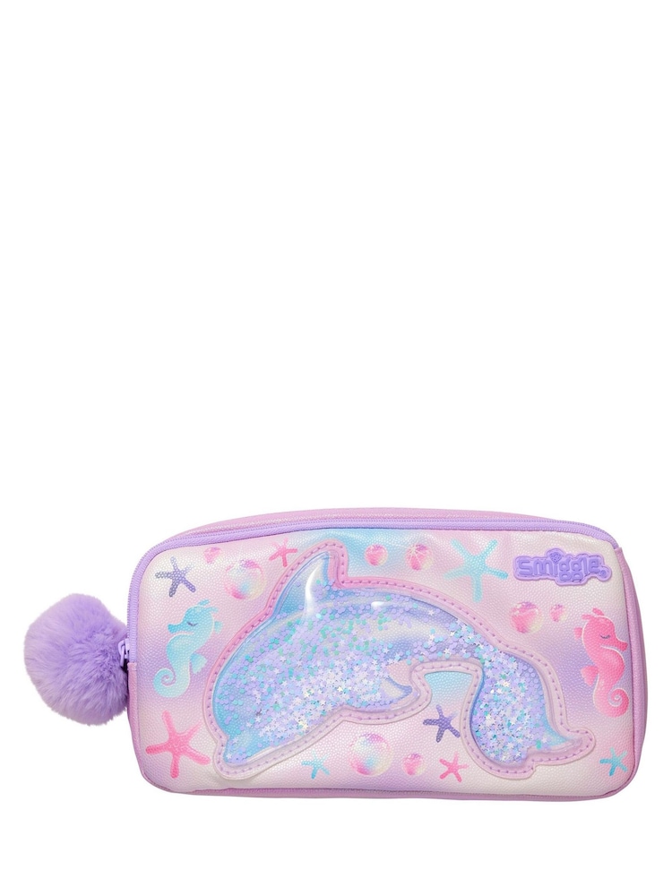 Lila - Lalagyan ng Lapis na may Bulsa para sa Smiggle Aspire Character - Larawan 2 ng 2