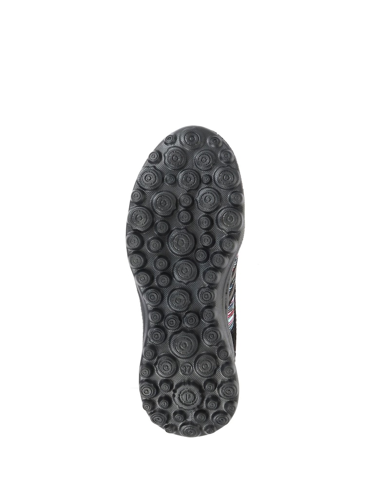 Negro multicolor - Zapatillas de deporte sin cierres ligeras de corte ancho de mujer de Pavers - Imagen 5 de 5