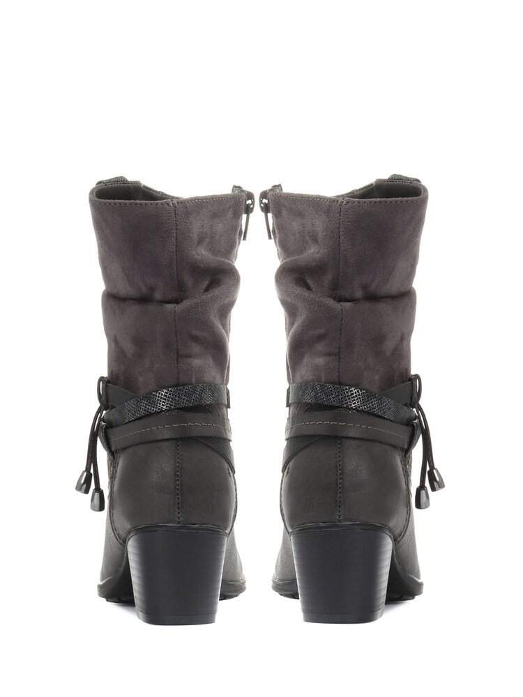 Pavers Ladies Heeled Mid Calf Boots - Image 2 of 5