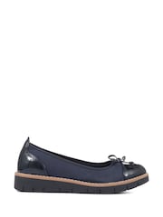 Pavers Blue Ballet Pumps - Image 1 of 6
