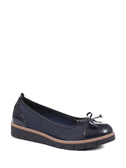 Pavers Blue Ballet Pumps - Image 2 of 6