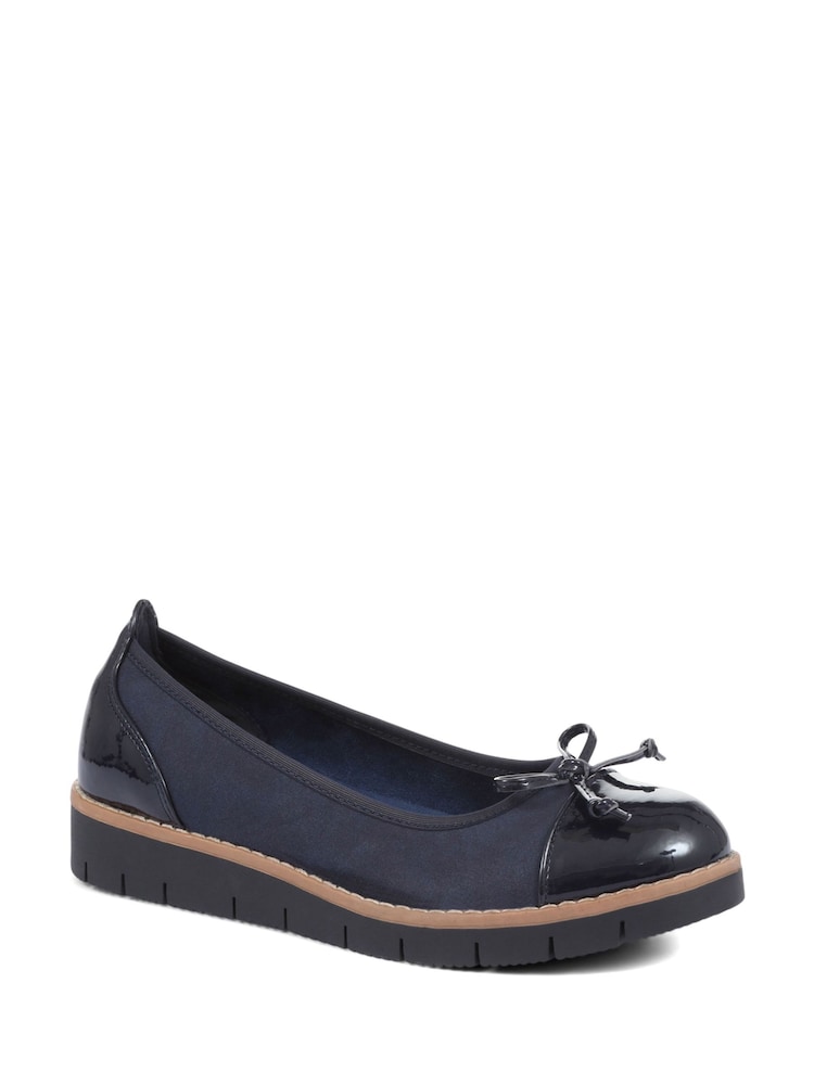 Pavers Blue Ballet Pumps - Image 2 of 6