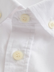 Lyle & Scott White 100% Cotton Short Sleeve Oxford Shirt - Image 8 of 8