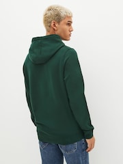 Mörk Grön - Lyle & Scott Cotton Pullover Huvtröja - Bild 2 av 5