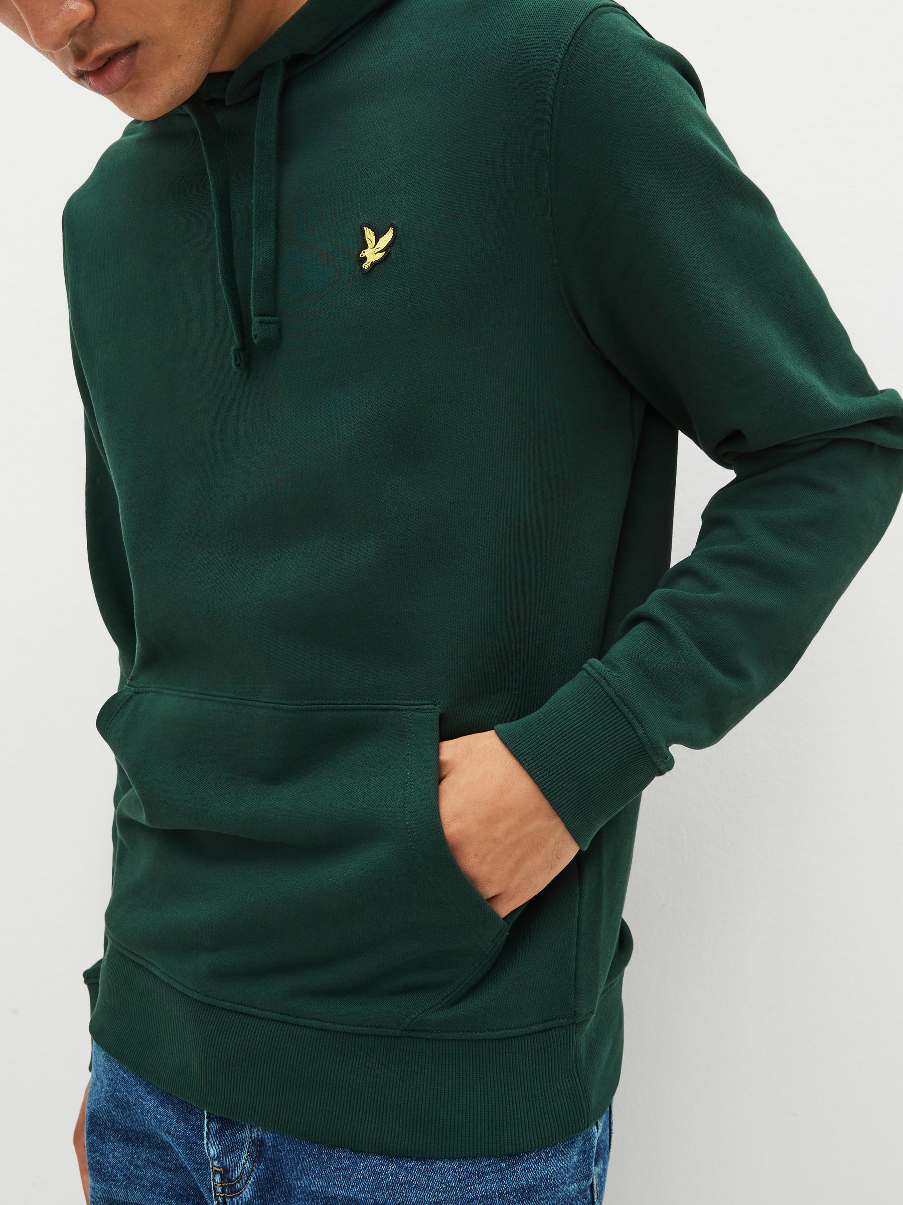 Buy Lyle Scott Dark Green 100 Cotton Pullover Hoodie from Next Ireland