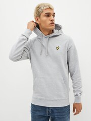 Lyle & Scott Light Grey Pullover Hoodie - Image 1 of 5