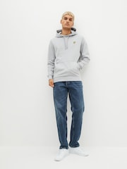 Lyle & Scott Light Grey Pullover Hoodie - Image 3 of 5