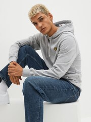 Lyle & Scott Light Grey Pullover Hoodie - Image 4 of 5