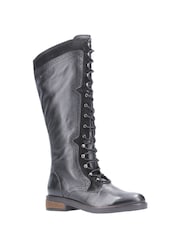 Hush Puppies Rudy Zip Lace Up Long Boots - Image 2 of 4