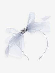Grey Wedding Fascinator - Image 1 of 3