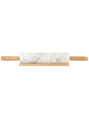 Kitchen Pantry White Marble Rolling Pin With Stand - Image 4 of 4