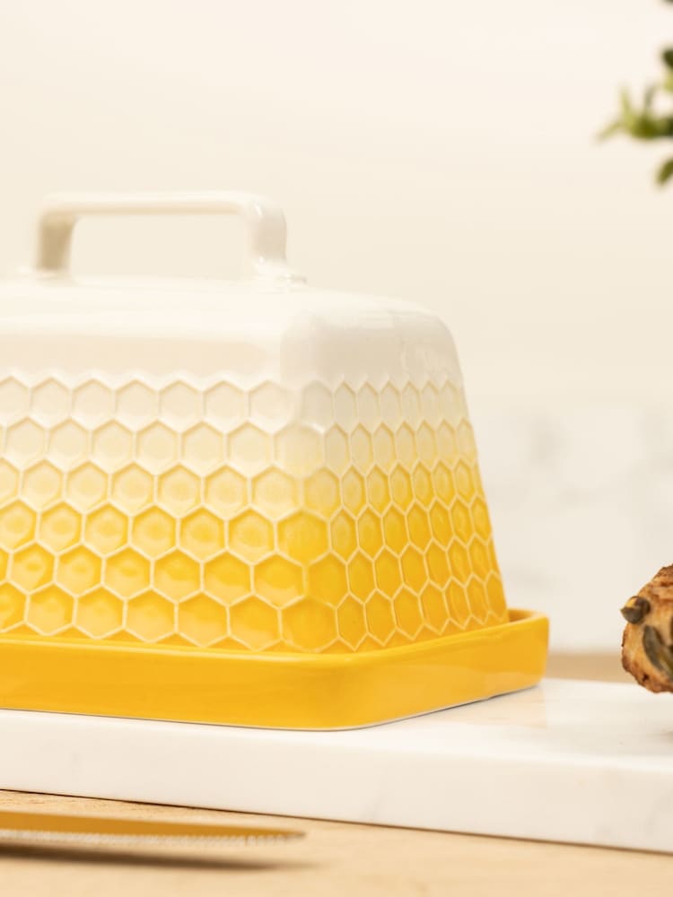 Kitchen Pantry Yellow Butter Dish - Image 1 of 4
