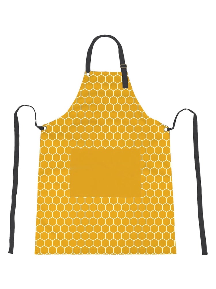 Kitchen Pantry Yellow 100% Cotton Made With Love Apron - Image 1 of 1