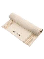 Artisan Street White 100% Linen Table Runner - Image 3 of 4