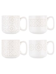 Artisan Street 4 Pack White Espresso Cups - Image 3 of 3