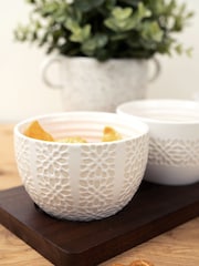 Artisan Street White Nibble Bowls On Board - Image 1 of 4