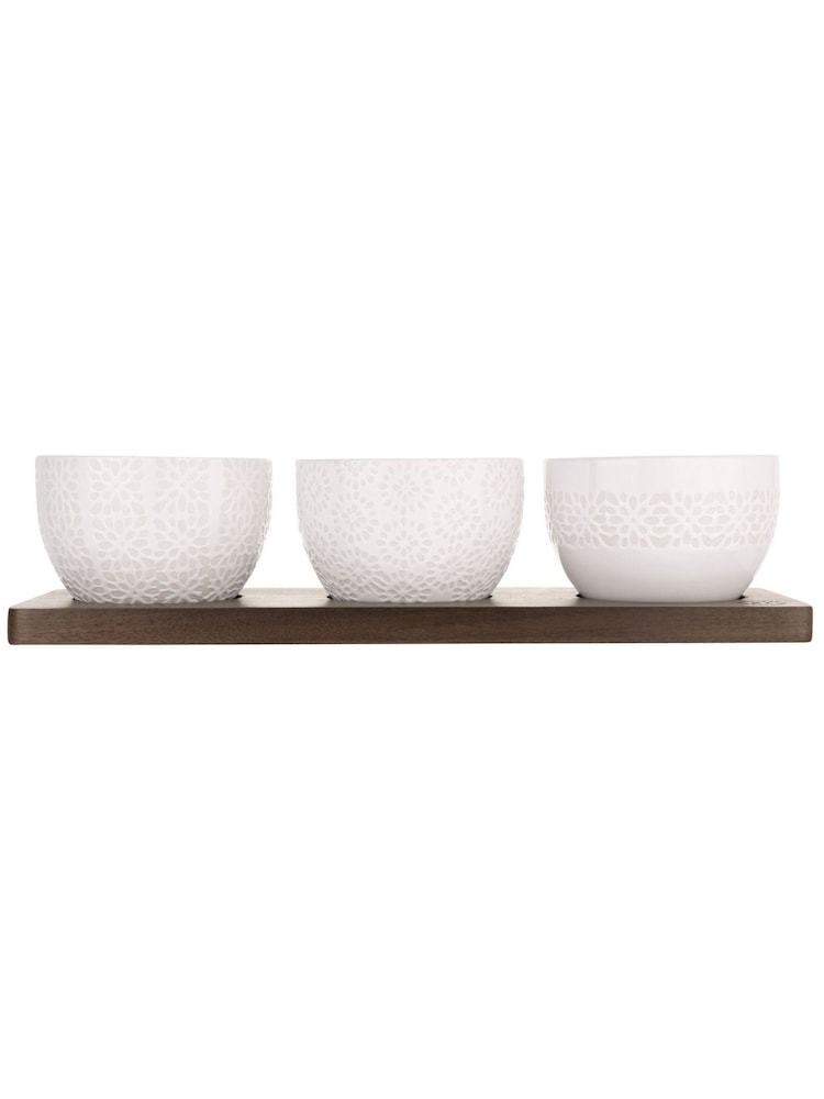 Artisan Street White Nibble Bowls On Board - Image 4 of 4