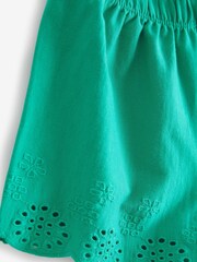Pink/Blue/Green Jersey Broderie Shorts 3 Pack (3mths-8yrs) - Image 6 of 6