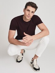 Reiss Bordeaux Regular Fit Crew Neck T-shirt - Image 4 of 5
