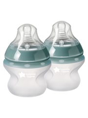 Tommee Tippee Set of 2 Clear Closer To Nature Silicone 150ml Bottles - Image 1 of 6