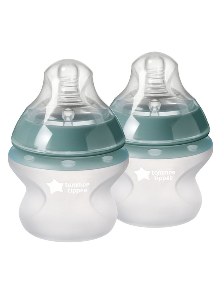 Tommee Tippee Set of 2 Clear Closer To Nature Silicone 150ml Bottles - Image 1 of 6