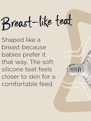 Tommee Tippee Set of 2 Clear Closer To Nature Silicone 150ml Bottles - Image 5 of 6