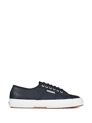 Superga Unisex Efglu Leather Trainers - Image 1 of 6