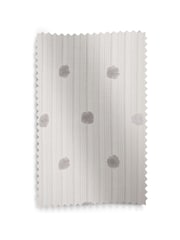 White Pom Pom Eyelet Unlined Sheer Panel Voile Curtain - Image 4 of 4