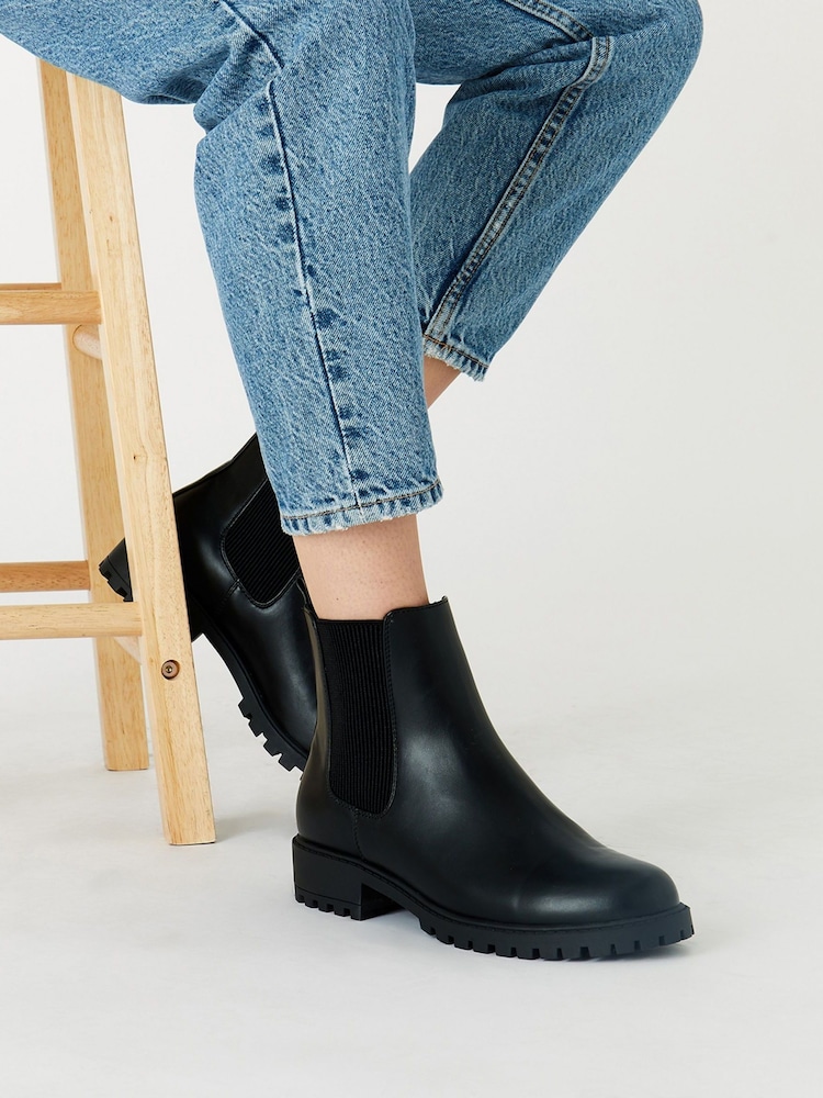 Accessorize Black Chelsea Ankle Boots - Image 1 of 3