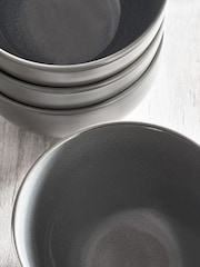 Slate Blue Logan Reactive Glaze Set of 4 Bowls - Image 3 of 3