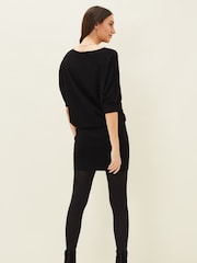 Phase Eight Black Batwing Knitted Becca Dress - Image 2 of 7