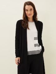 Phase Eight Black Longline Lili Cardigan - Image 1 of 6