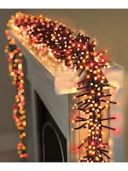 Premier Decorations Ltd Red & Gold 480 LED Clusters With Timer Christmas Lights - Image 1 of 4
