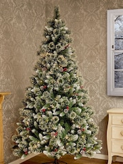 Premier Decorations Ltd Snowy Green 6ft Christmas Pine Tree Pre Lit - Image 1 of 4