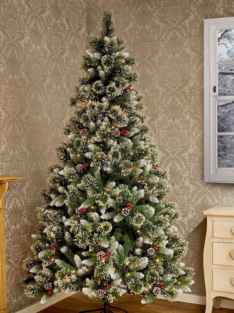 Premier Decorations Ltd Snowy Green 6ft Christmas Pine Tree Pre Lit - Image 1 of 4