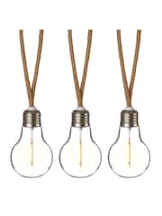Premier Decorations Ltd Clear 10 LED Jute Rope Christmas Lights 4.5m - Image 3 of 3