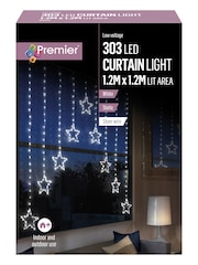Premier Decorations Ltd White V Shape Christmas Window Lights - Image 1 of 1