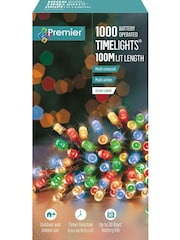Premier Decorations Ltd 1000 LED Multi Christmas Lights With Timer 100m - Image 2 of 4