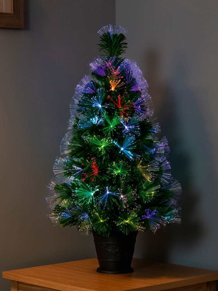 Premier Decorations Ltd Green Christmas 80cm LED Tree - Image 1 of 4