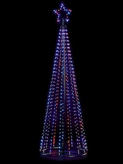 Premier Decorations Ltd Black/White 8ft Flexi Bright LED Christmas Tree - Image 1 of 2