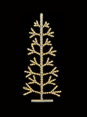 Premier Decorations Ltd White Warm Twinkling Ropelight 5ft Christmas Tree - Image 1 of 2