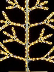 Premier Decorations Ltd White Warm Twinkling Ropelight 5ft Christmas Tree - Image 2 of 2