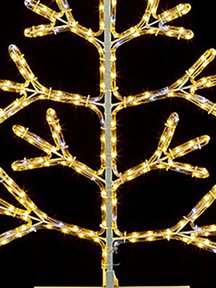 Premier Decorations Ltd White Warm Twinkling Ropelight 5ft Christmas Tree - Image 2 of 2