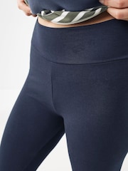 FatFace Blue Sustainable High Rise Leggings - Image 3 of 4
