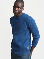 Aubin Cleveden Wool Crew Neck Waffle Jumper - Image 1 of 7