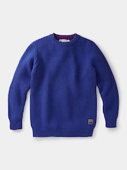 Aubin Cleveden Wool Crew Neck Waffle Jumper - Image 5 of 7