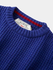 Aubin Cleveden Wool Crew Neck Waffle Jumper - Image 6 of 7