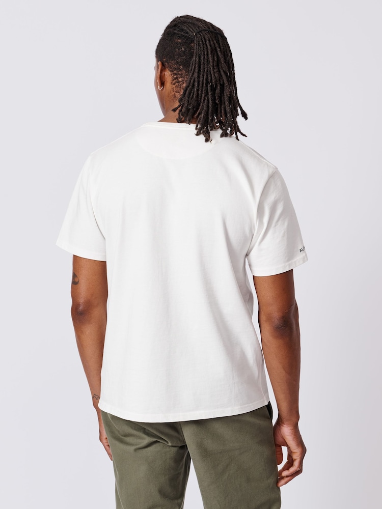 Chalk White - Футболка свободного кроя Aubin Newburgh - Изображение 2 из 6