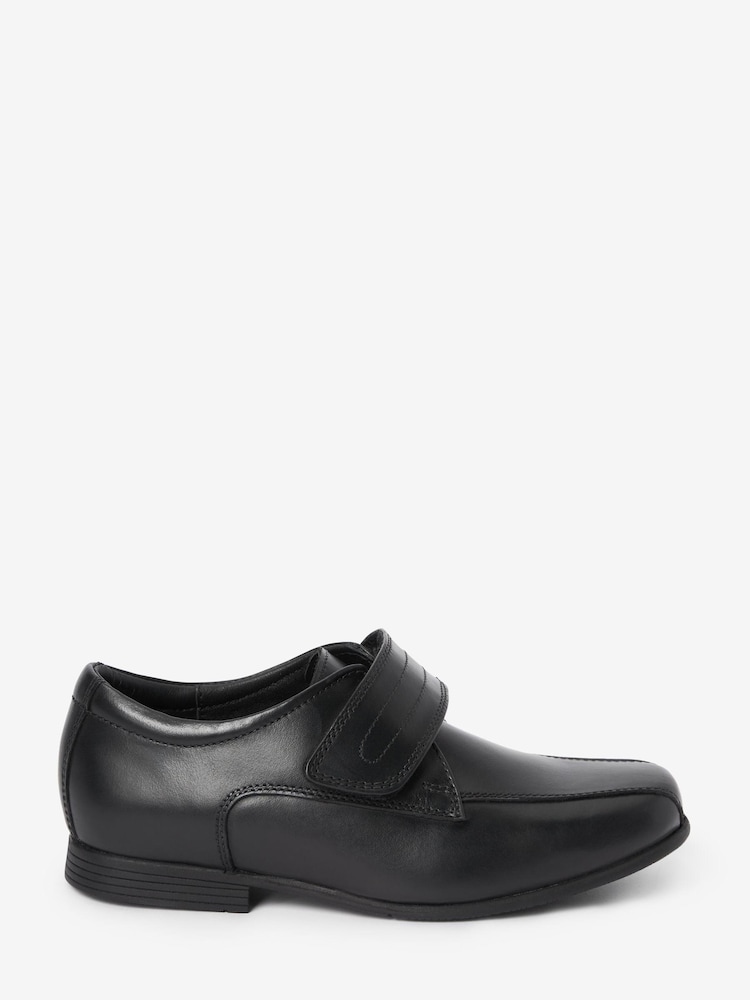 Schwarz - Lederschuhe mit einzelnem Riemen - Bild 1 von 4