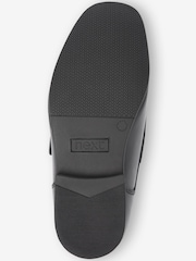 Schwarz - Lederschuhe mit einzelnem Riemen - Bild 3 von 4